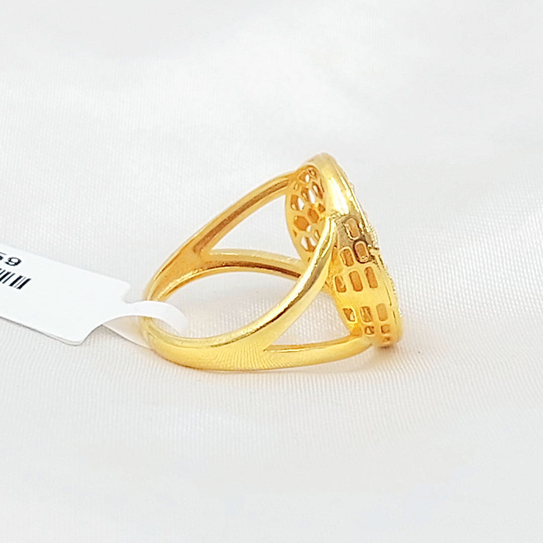 Deluxe Ring Made of 21K Gold by Saeed Jewelry 