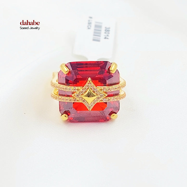 Zircon Studded Deluxe Ring