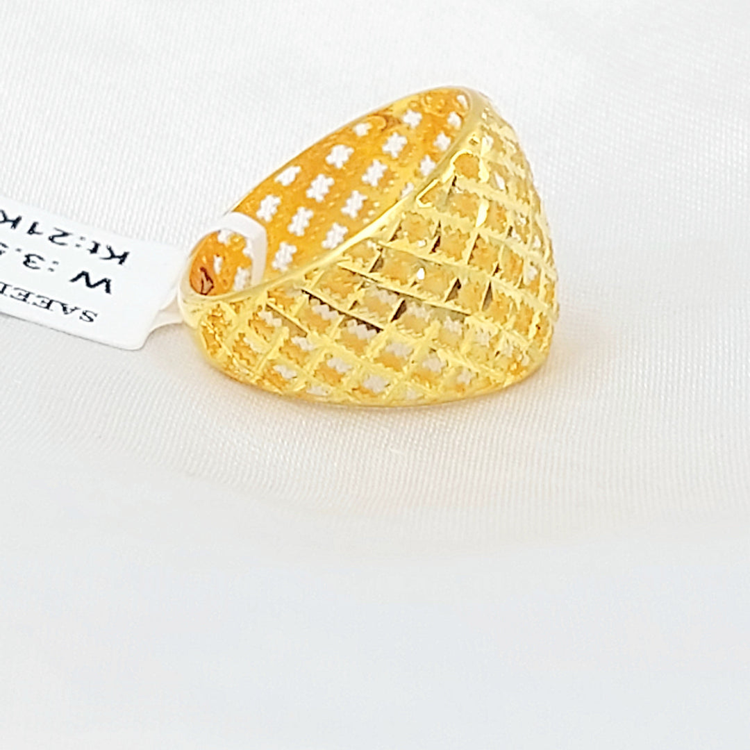Deluxe Ring Made of 21K Gold by Saeed Jewelry 