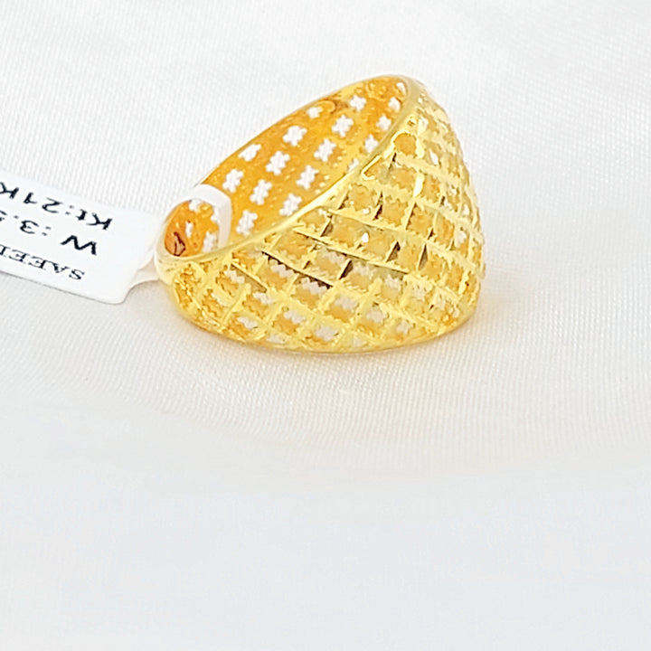 Deluxe Ring Made of 21K Gold by Saeed Jewelry 