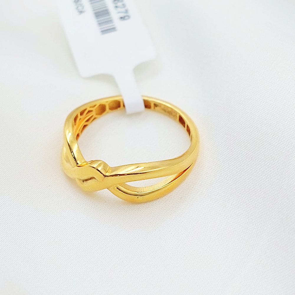 Light Deluxe Ring Made of 21K Gold by Saeed Jewelry 