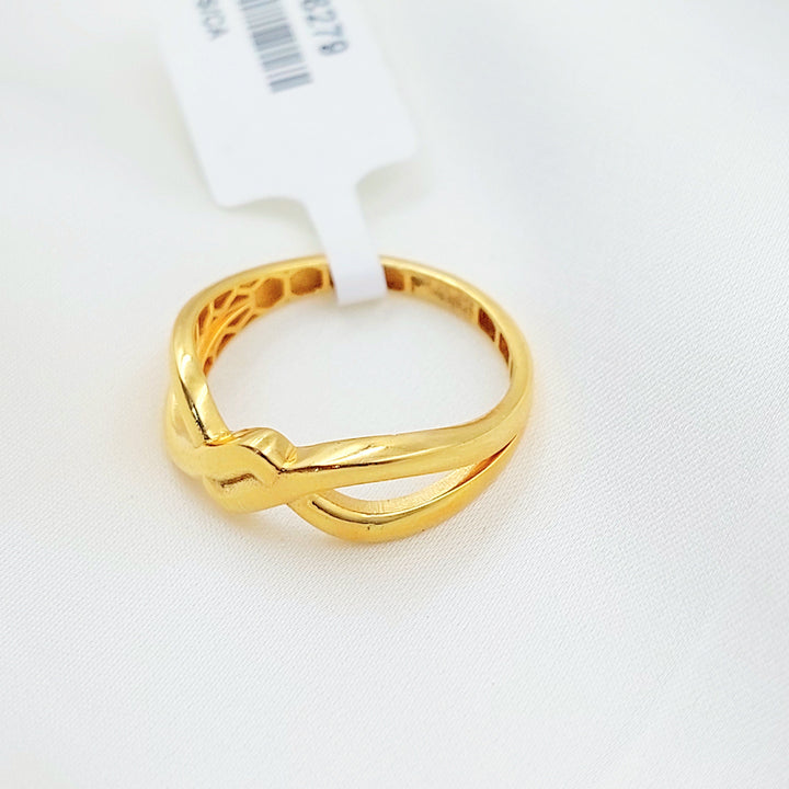 Light Deluxe Ring Made of 21K Gold by Saeed Jewelry 