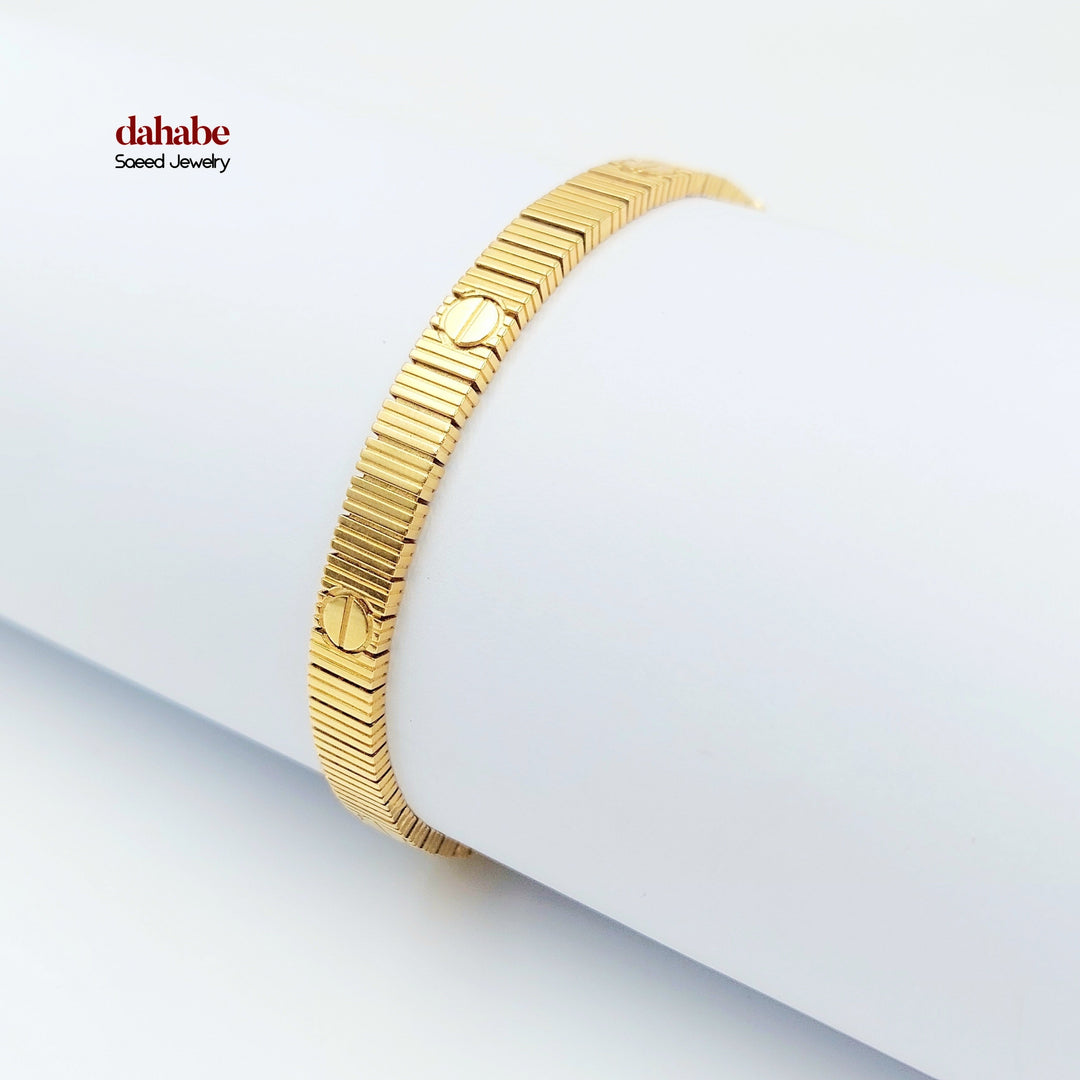 21K اسوارة فيجارو اكسترا-مجوهرات الشيخ سعيد-Saeed Jewelry 