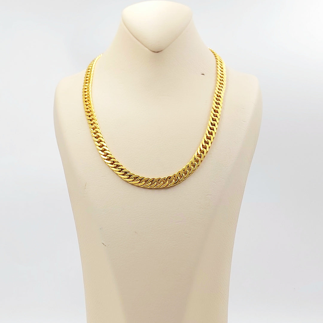 21K Gold Cuban Link Necklace