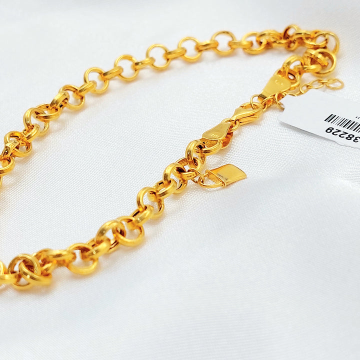 Zircon Studded Heart Anklet