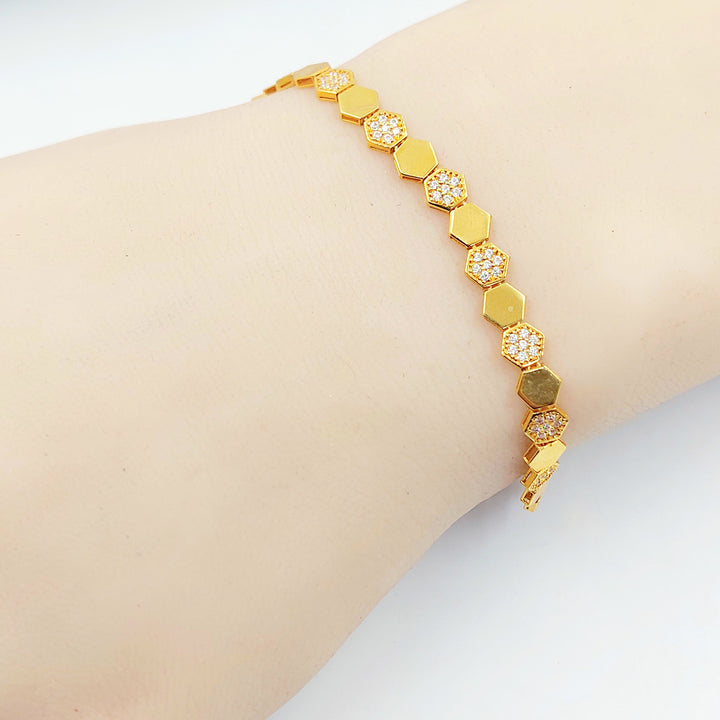 Zircon Studded Deluxe Bracelet