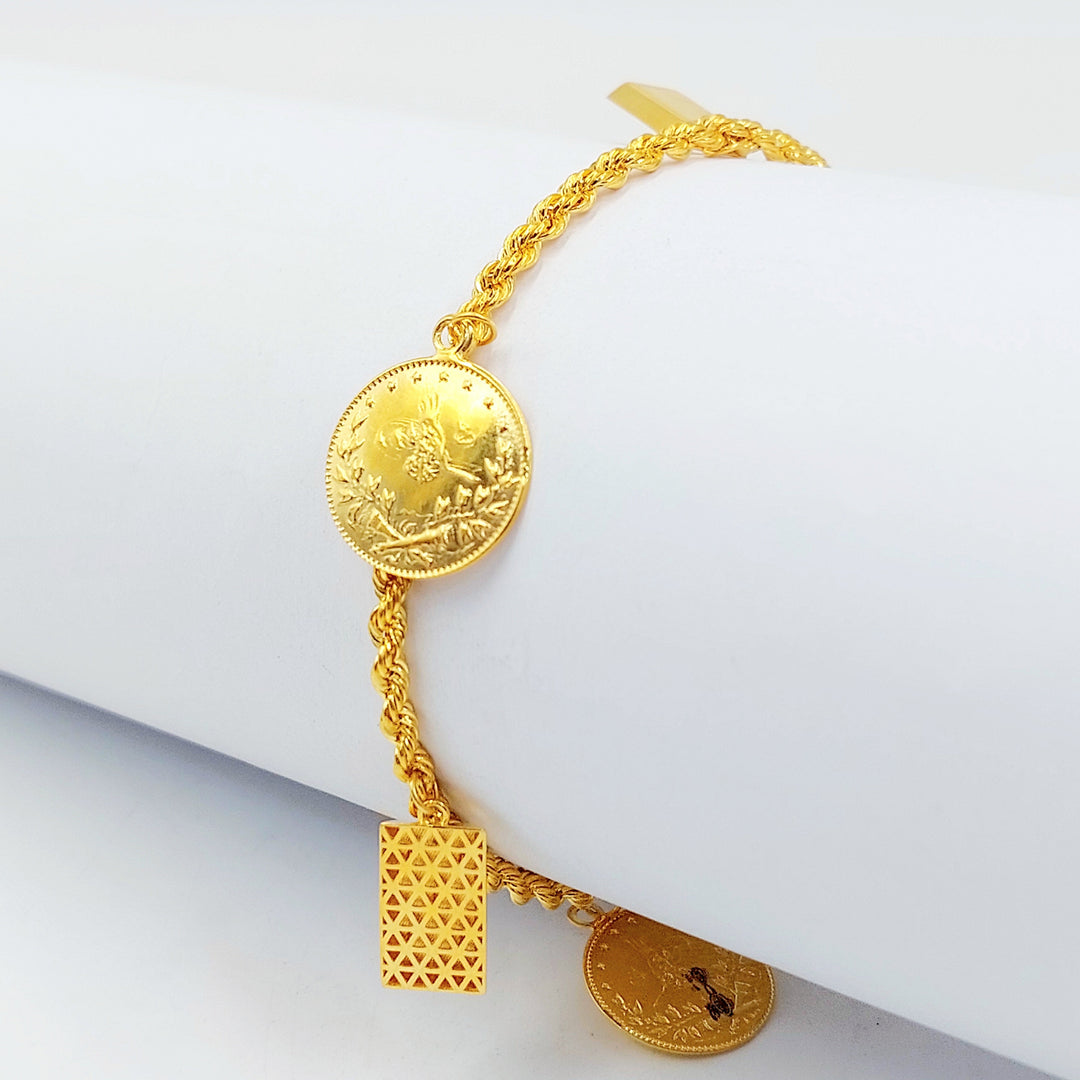 Dandash Bracelet Made of 21K Gold by Saeed Jewelry 