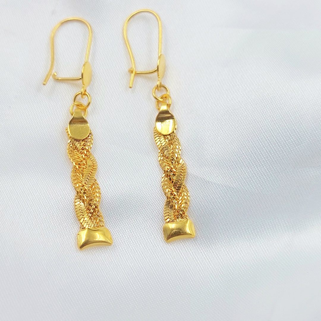 21K حلق فانسي اكسترا-مجوهرات الشيخ سعيد-Saeed Jewelry 