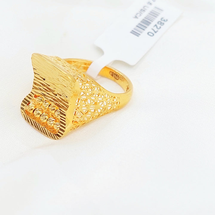 Deluxe Ring Made of 21K Gold by Saeed Jewelry 