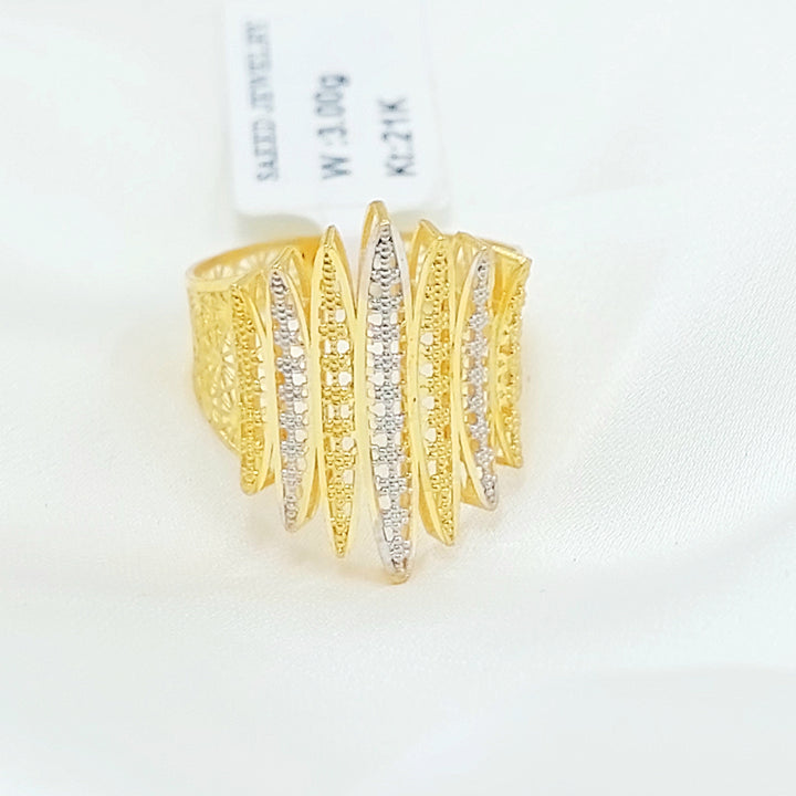 21K خاتم اجنحة اكسترا-مجوهرات الشيخ سعيد-Saeed Jewelry 