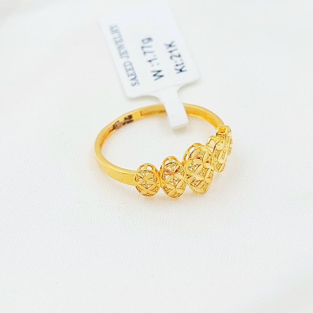 Light Deluxe Ring Made of 21K Gold by Saeed Jewelry 