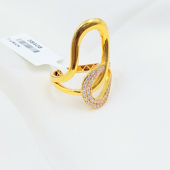 Zircon Studded Deluxe Ring