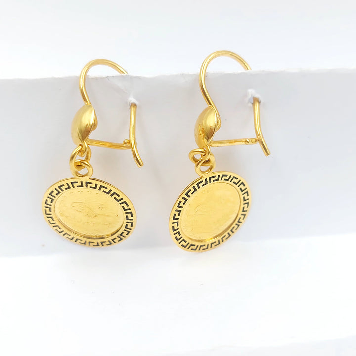 21K حلق رشادي مينا-مجوهرات الشيخ سعيد-Saeed Jewelry 