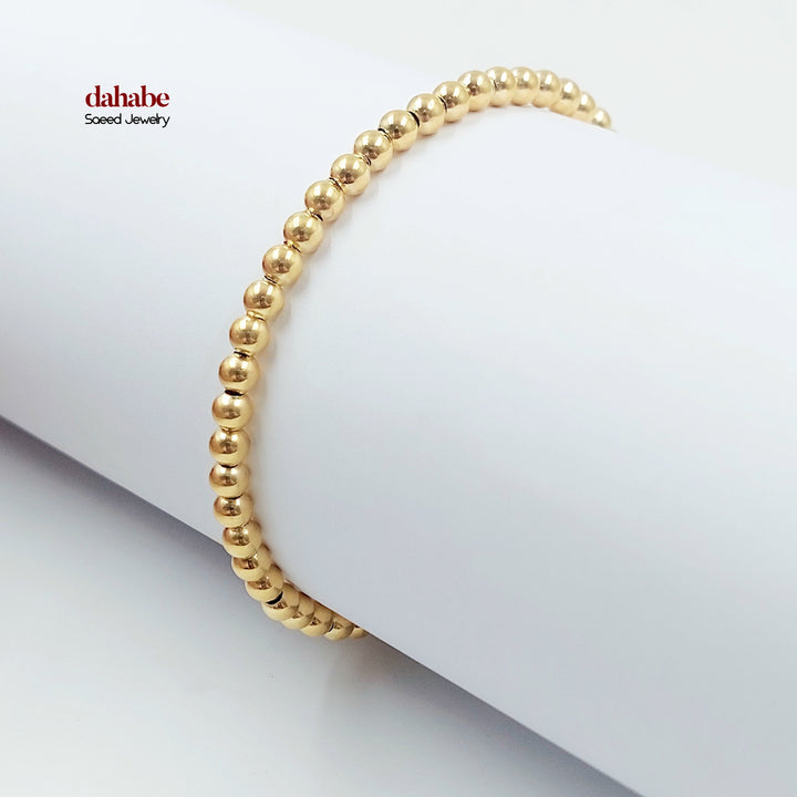 18K اسوارة طابات اكسترا-مجوهرات الشيخ سعيد-Saeed Jewelry 