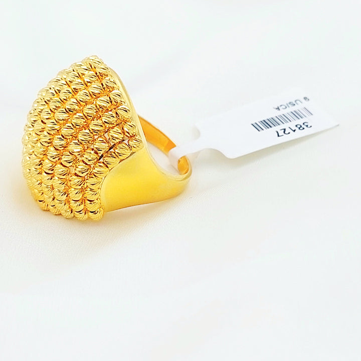 Deluxe Balls Ring Made of 21K Gold by Saeed Jewelry 