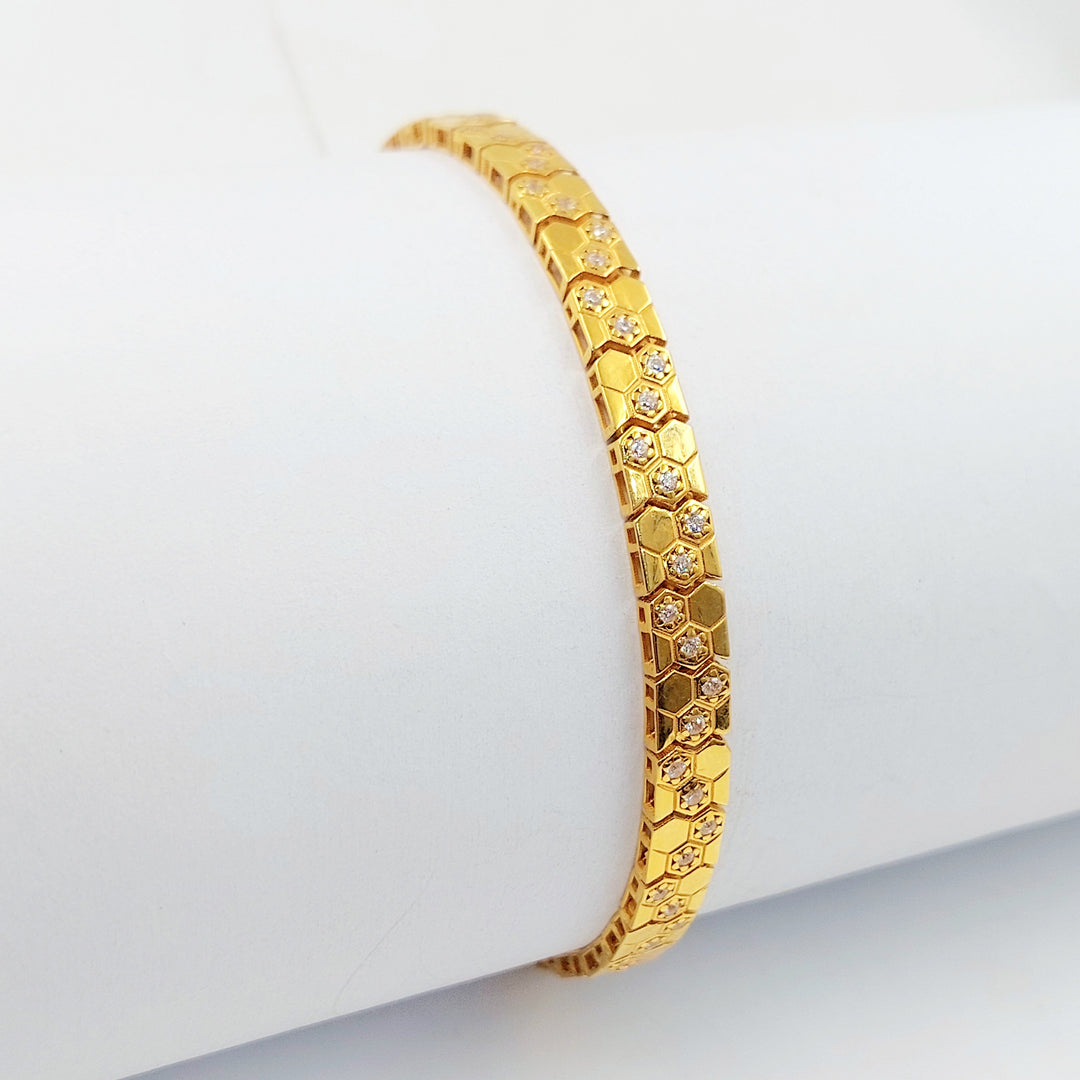 Zircon Studded Deluxe Bracelet