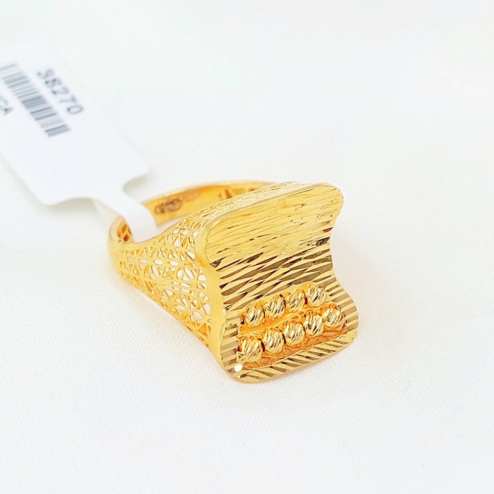 Deluxe Ring Made of 21K Gold by Saeed Jewelry 