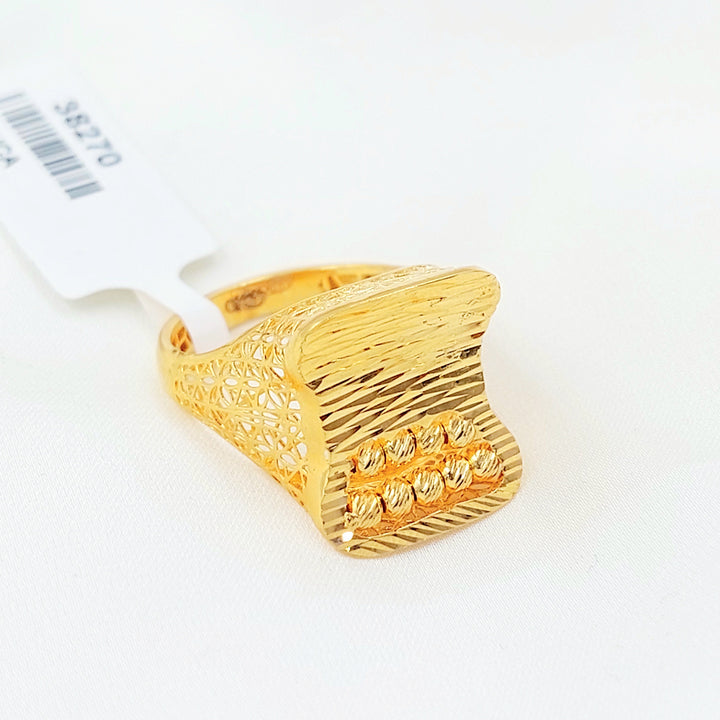 Deluxe Ring Made of 21K Gold by Saeed Jewelry 