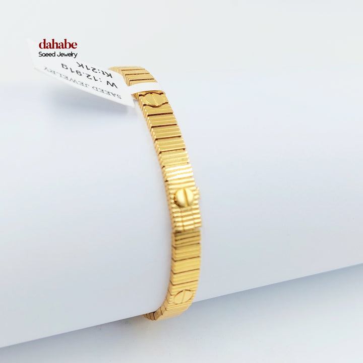21K اسوارة فيجارو اكسترا-مجوهرات الشيخ سعيد-Saeed Jewelry 