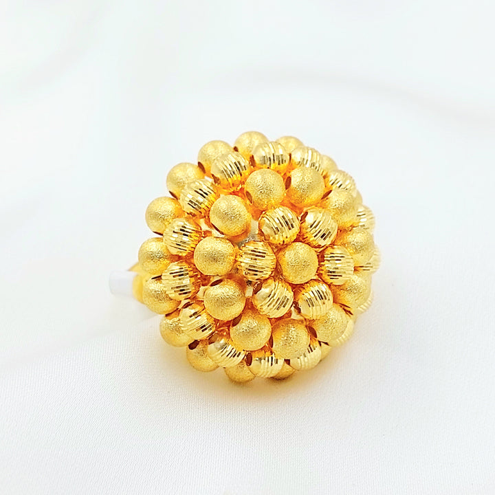 Deluxe Balls Ring Made of 21K Gold by Saeed Jewelry 