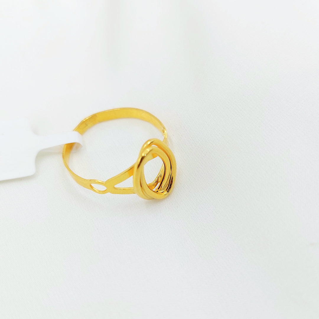 21K Gold Circular Openwork Ring