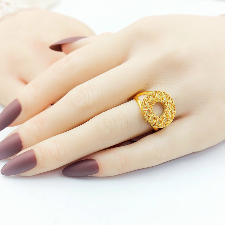 Deluxe Ring Made of 21K Gold by Saeed Jewelry 