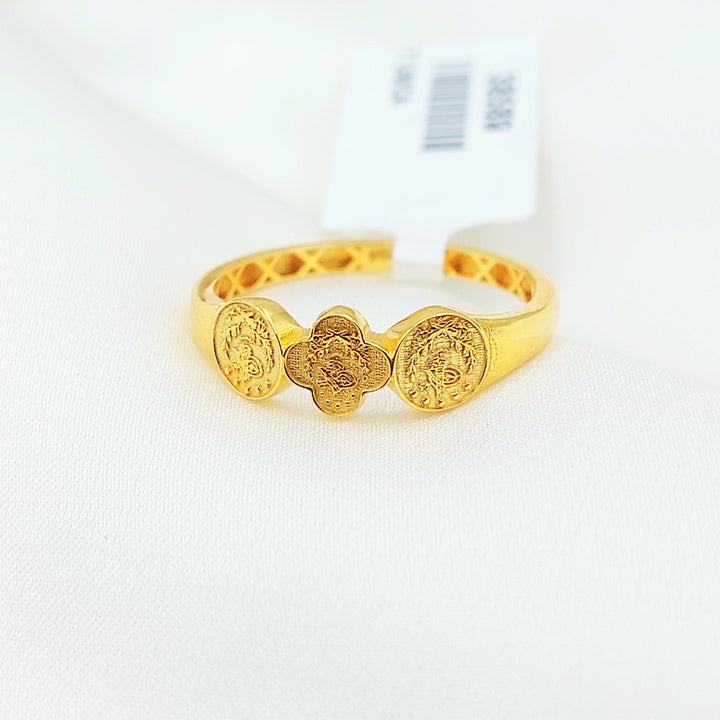 21K Gold Triple Ottoman Coin-Inspired Ring