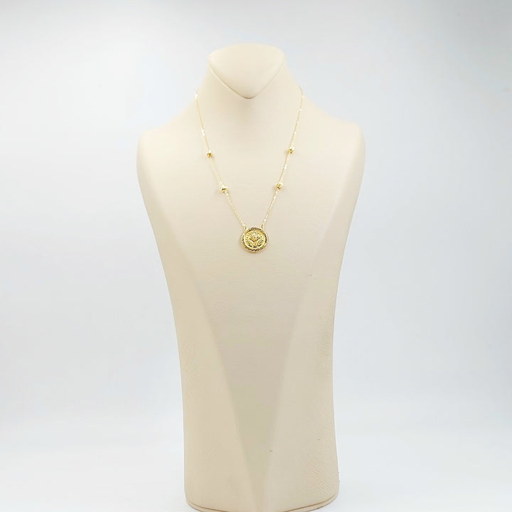 Print Rashadi Necklace Made of 18K Gold by Saeed Jewelry 