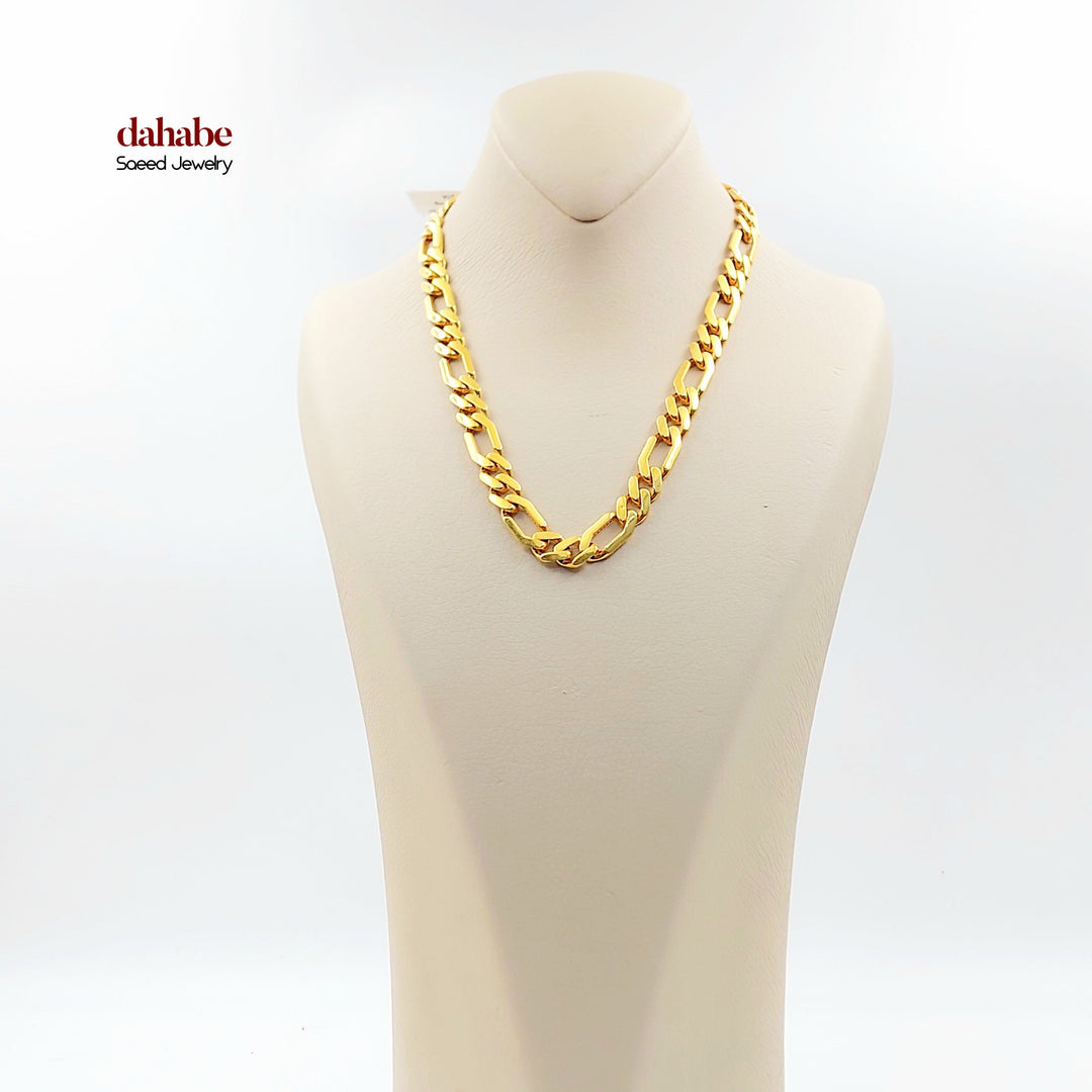 21K عقد جنزير مينا-مجوهرات الشيخ سعيد-Saeed Jewelry 