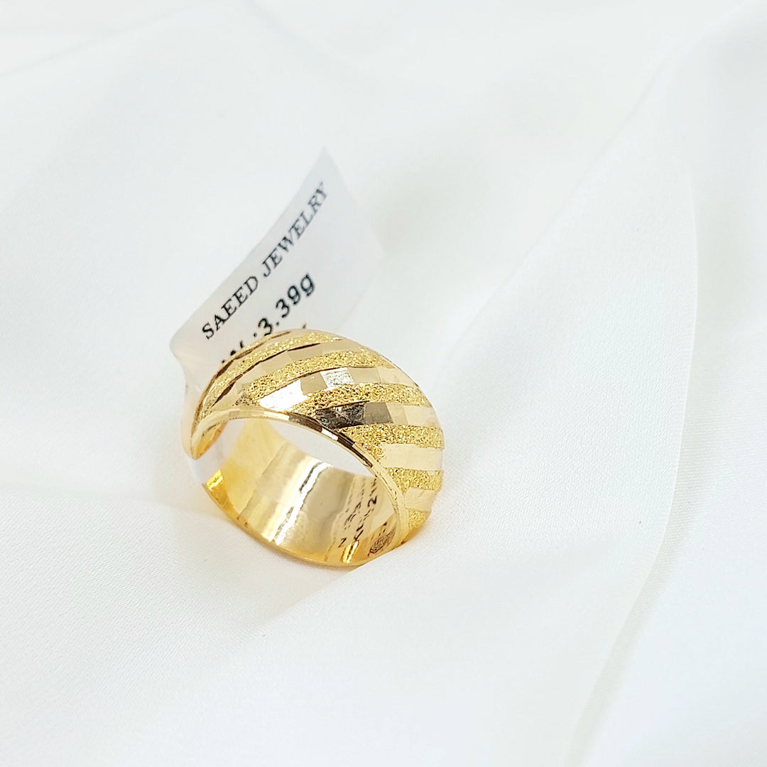 Wide Sanded Wedding Ring