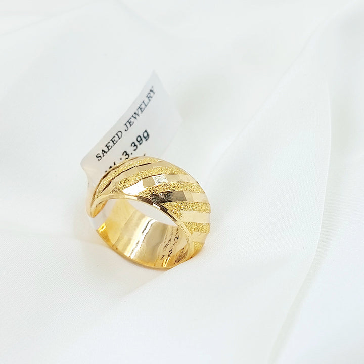 Wide Sanded Wedding Ring