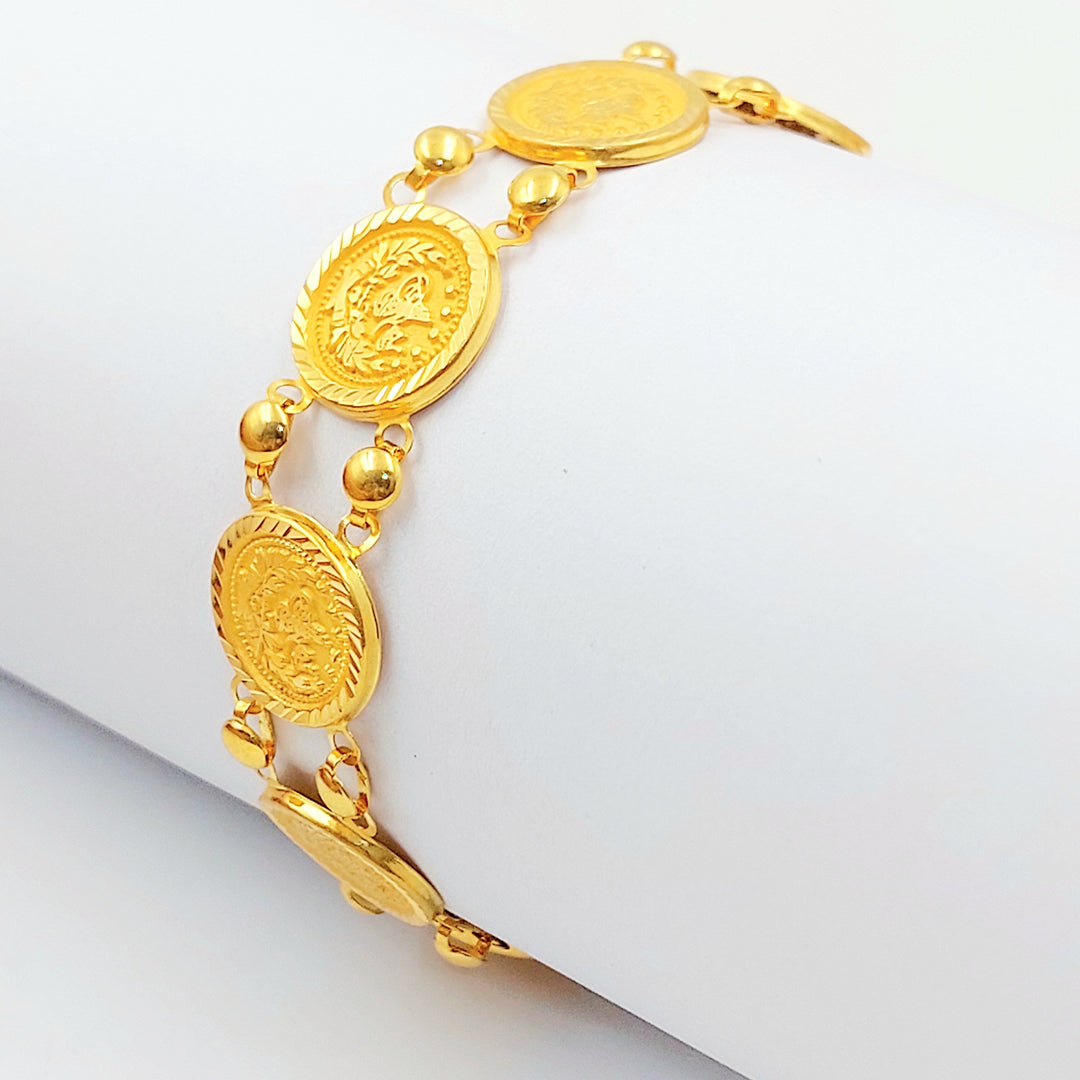 Print Rashadi Bracelet Made of 21K Gold by Saeed Jewelry 