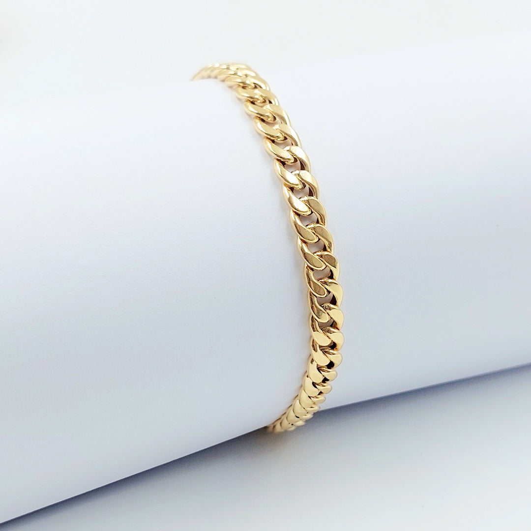 18K اسوارة جنزير مبسط-مجوهرات الشيخ سعيد-Saeed Jewelry 