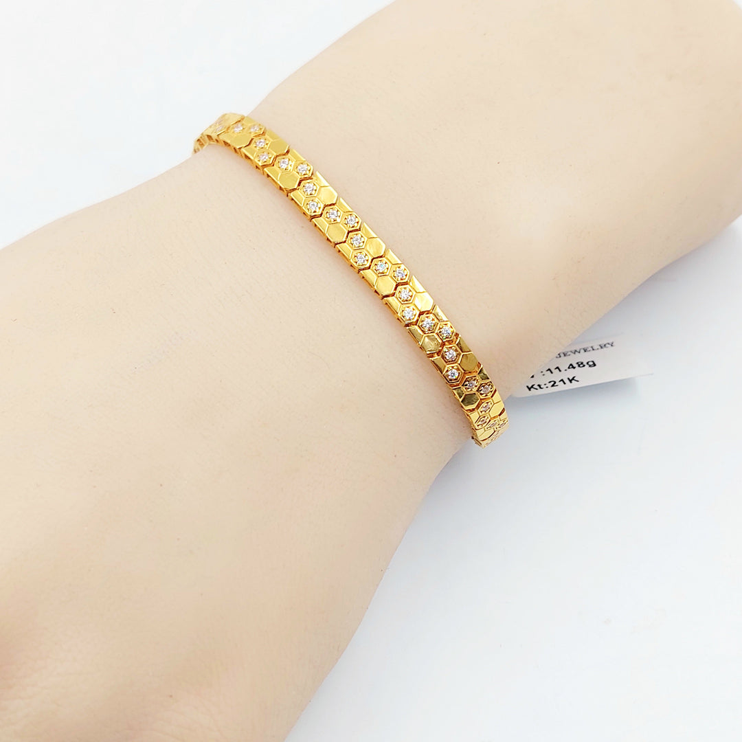 Zircon Studded Deluxe Bracelet