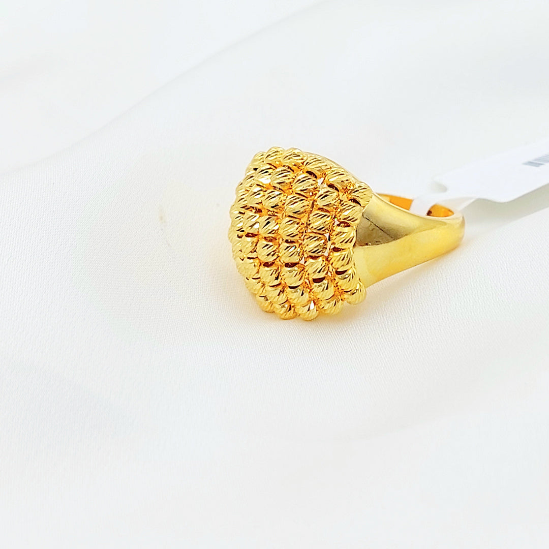 Deluxe Balls Ring Made of 21K Gold by Saeed Jewelry 