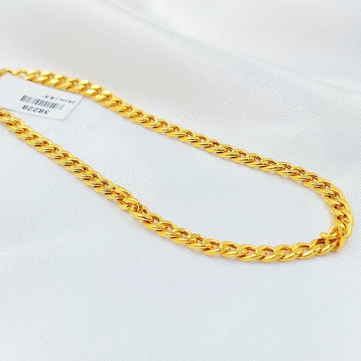 Eighths Cuban Links Anklet