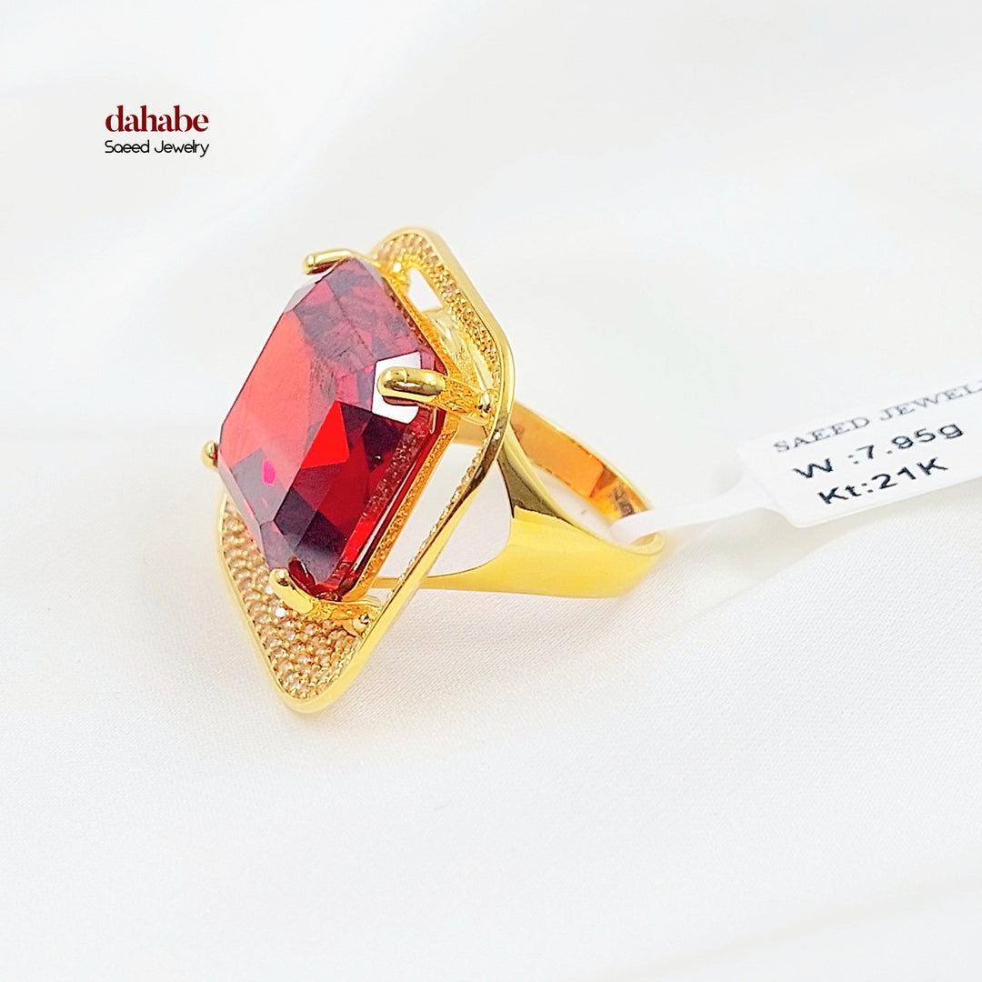 Zircon Studded Deluxe Ring