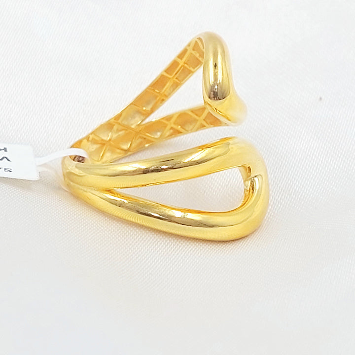 Plain Deluxe Ring Made of 21K Gold by Saeed Jewelry 