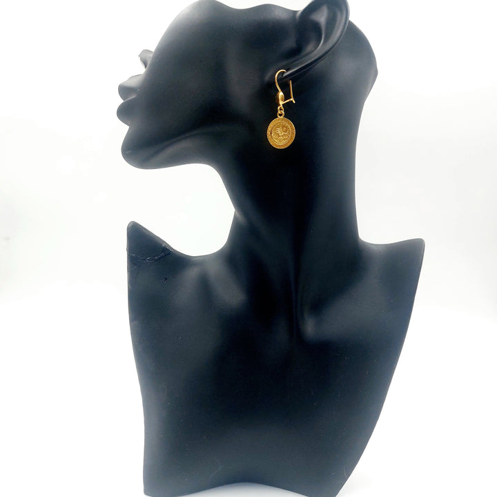 21K حلق رشادي مينا-مجوهرات الشيخ سعيد-Saeed Jewelry 