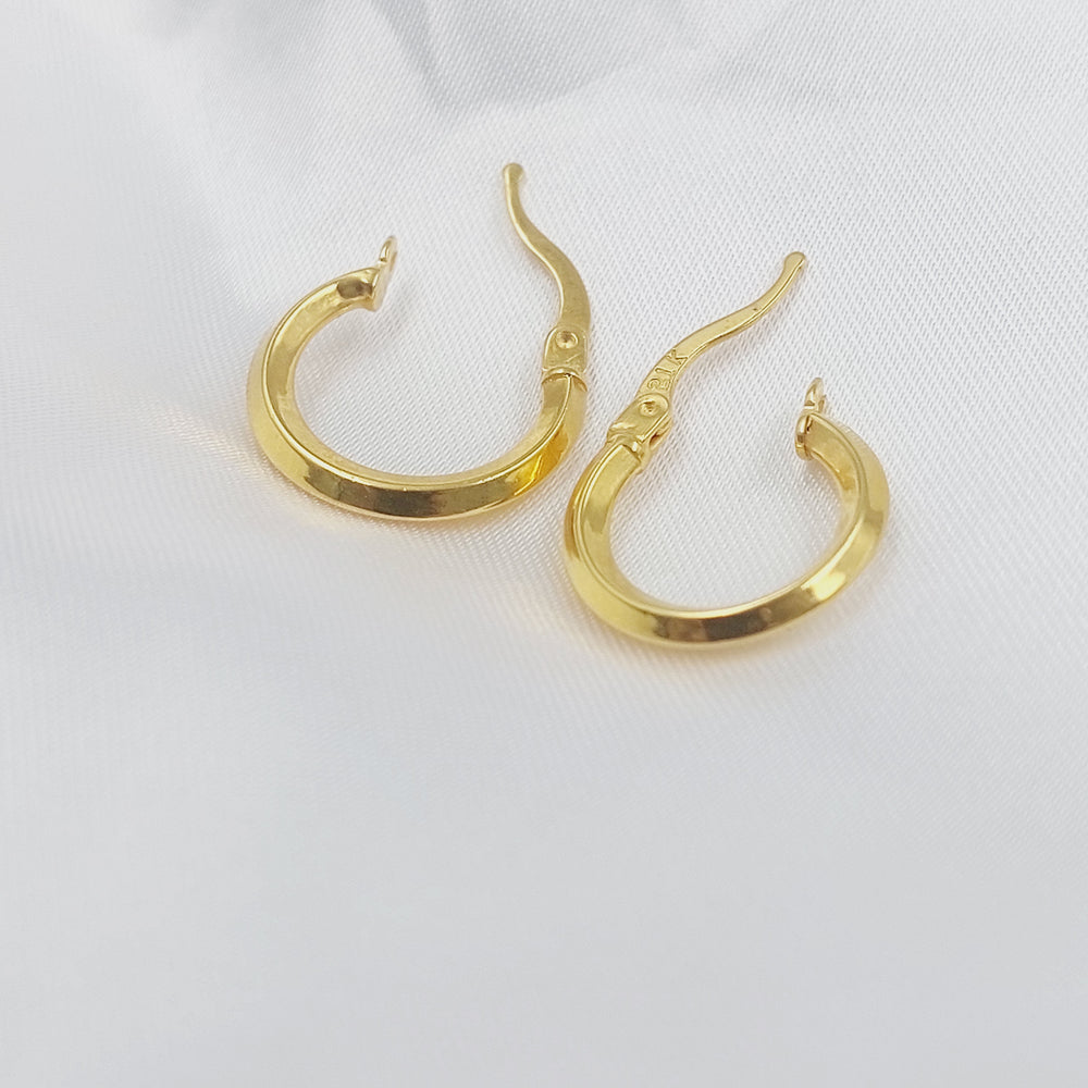 21K حلق ذبلة اكسترا-مجوهرات الشيخ سعيد-Saeed Jewelry 