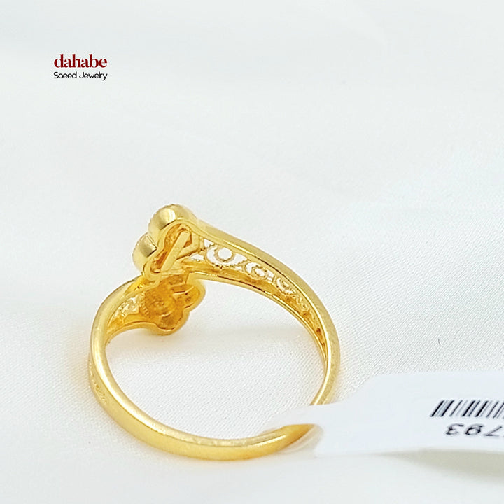 21K خاتم قلب اكسترا-مجوهرات الشيخ سعيد-Saeed Jewelry 