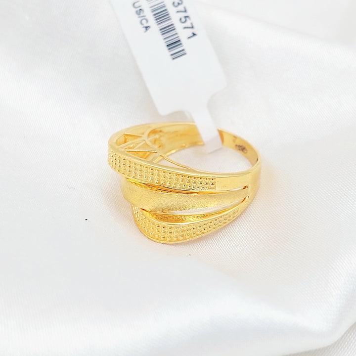 Engraved Pyramid Ring