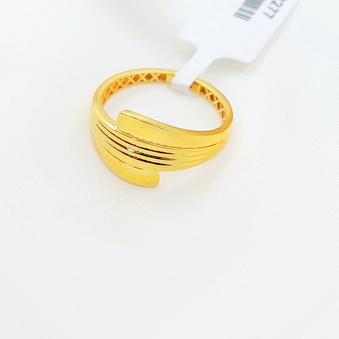 Deluxe Ring Made of 21K Gold by Saeed Jewelry 