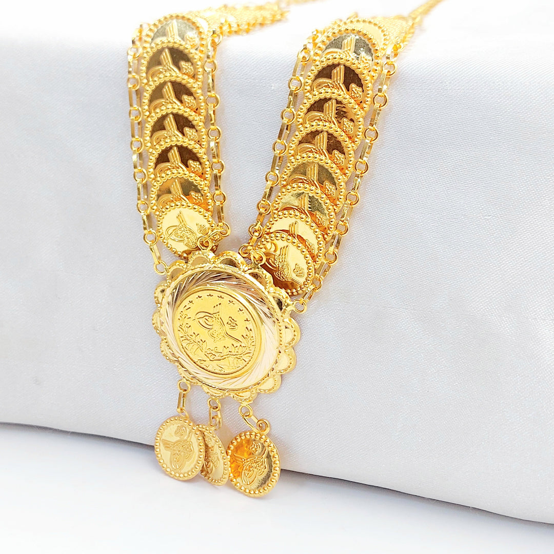 Print Rashadi Necklace Made of 21K Gold by Saeed Jewelry 