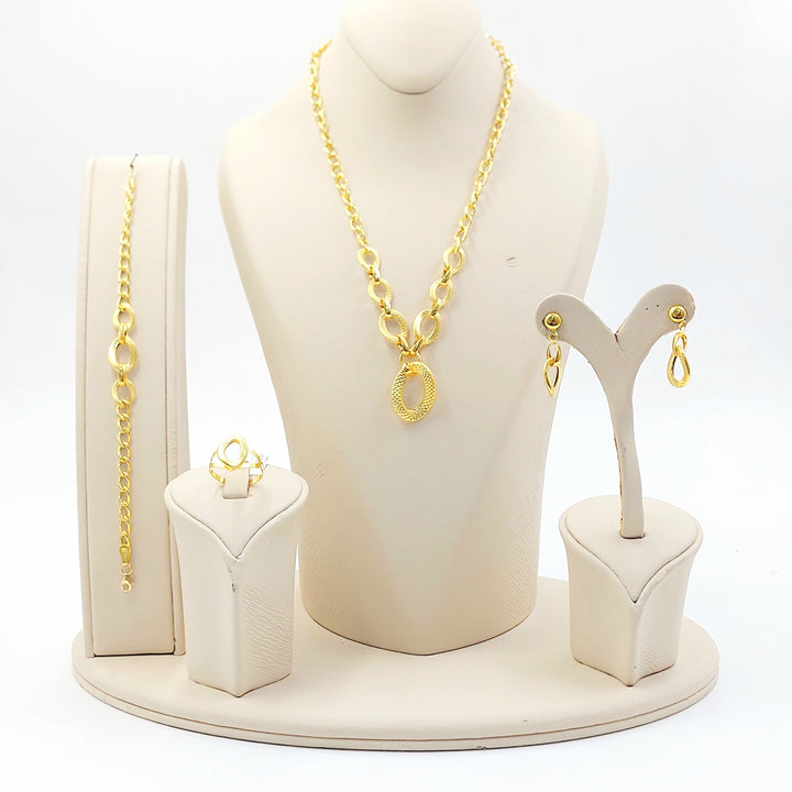 21K طقم جنزير-مجوهرات الشيخ سعيد-Saeed Jewelry 