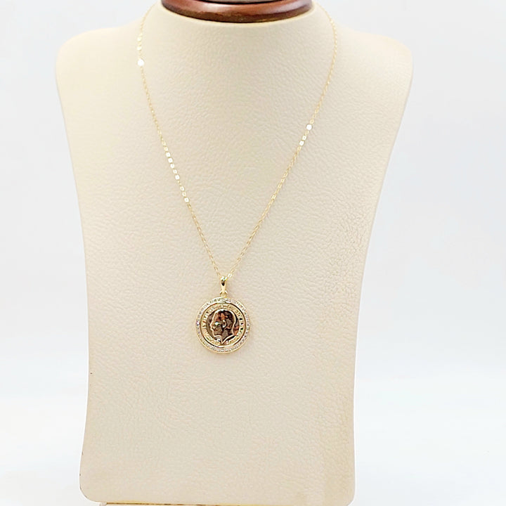 18K عقد انجليزي مرصع-مجوهرات الشيخ سعيد-Saeed Jewelry 