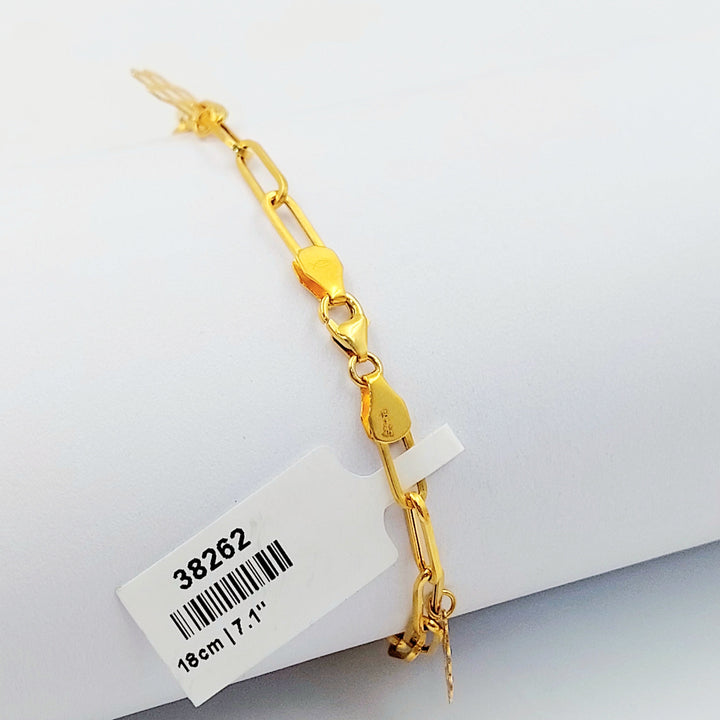 Dandash Bracelet Made of 21K Gold by Saeed Jewelry 