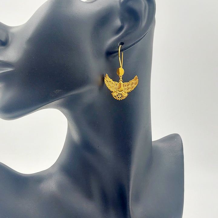 Deluxe Shankle Earrings Made of 21K Gold by Saeed Jewelry 