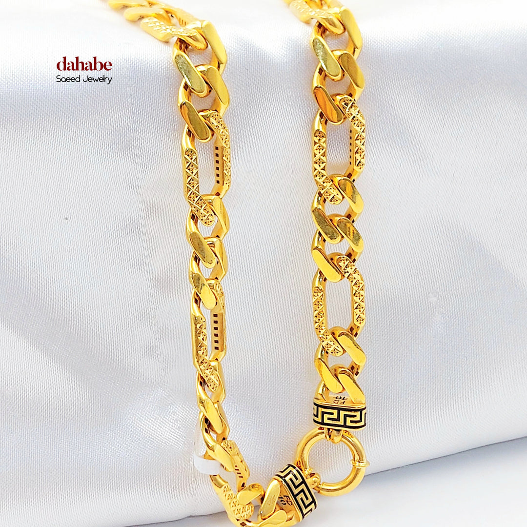 21K عقد جنزير مينا-مجوهرات الشيخ سعيد-Saeed Jewelry 