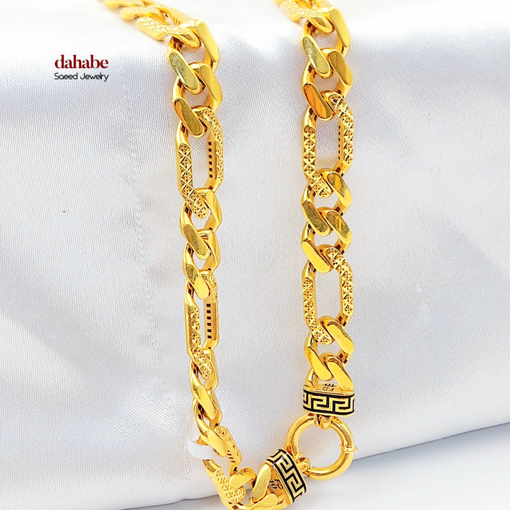 21K عقد جنزير مينا-مجوهرات الشيخ سعيد-Saeed Jewelry 